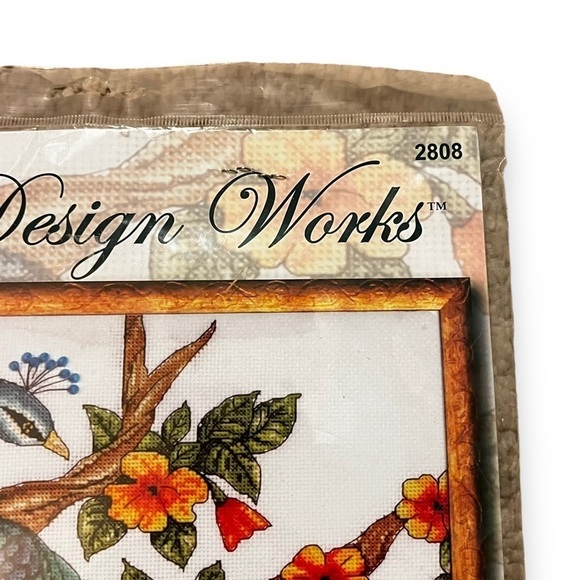 NEW Design Works Counted Cross Stitch Kit #2808 Peacock 14x14 Sealed Package - Picture 3 of 6